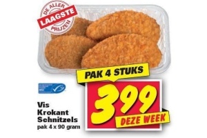 vis krokant schnitzels