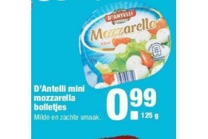 d antelli mini mozarella bolletjes