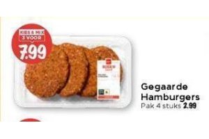gegaarde hamburgers