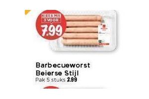 barbecueworst beierse stijl