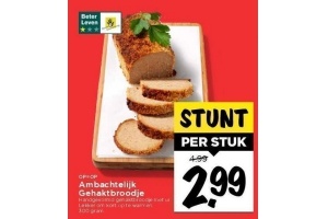ambachtelijk gehaktbroodje