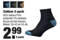 sokken 2 pack
