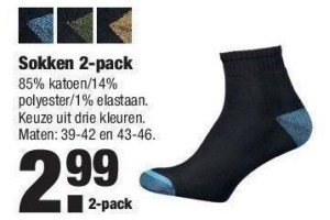sokken 2 pack