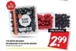 1 de beste bramen frambozen of blauwe bessen