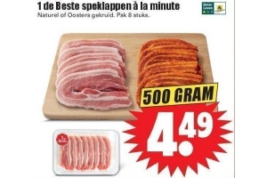 1 de beste speklappen a la minute