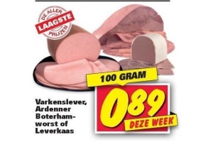 varkenslever ardenner boterham worst of leverkaas