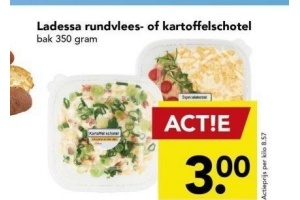 ladessa rundvlees of kartoffelschotel