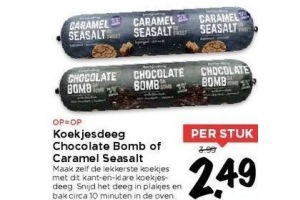 koekjesdeeg chocolate bomb of caramel seasalt