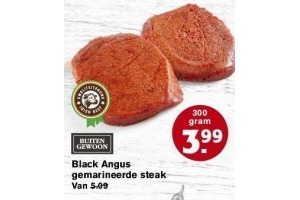 black angus gemarineerde steak
