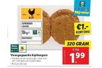 lidl voorgegaarde kipburgers