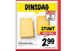 gesneden kaas