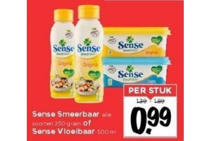 sense smeerbaar of sense vloeibaar