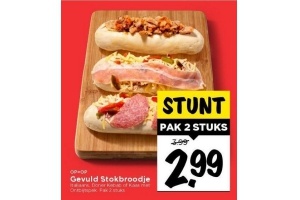 gevuld stokbroodje