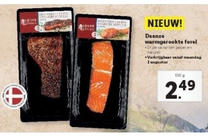 deense warmgerookte forel