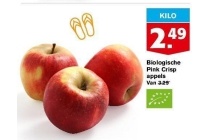 biologische pink crisp appels
