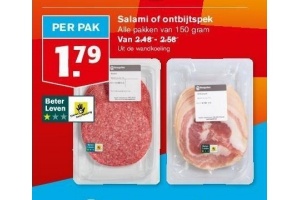 salami of ontbijtspek