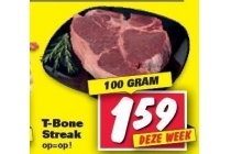 t bone steak