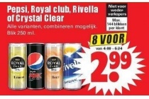 pepsi royal club rivella of crystal clear