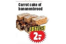 carrot cake of bananenbrood