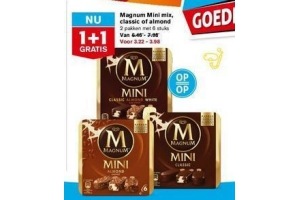 magnum mini mix classic of almond