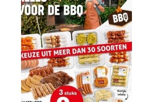 pick en mix bbq vlees of salades